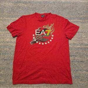 Emporio Armani EA7 Men’s Stretch Red t-shirt Size L